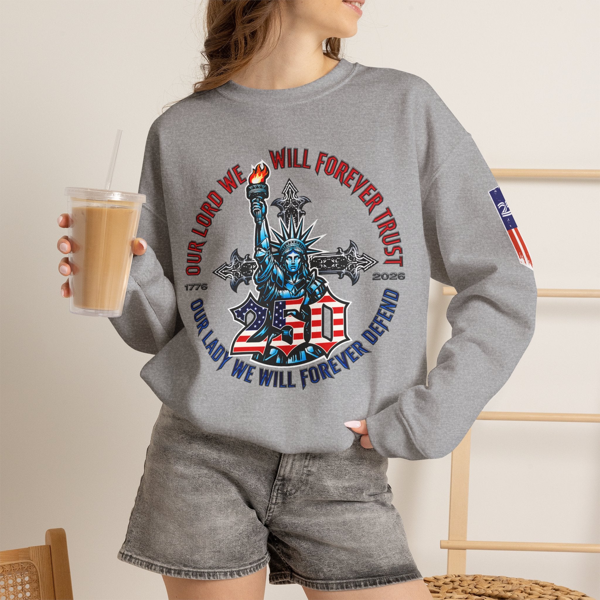 250 Liberty Cross - Crewneck Sweatshirt