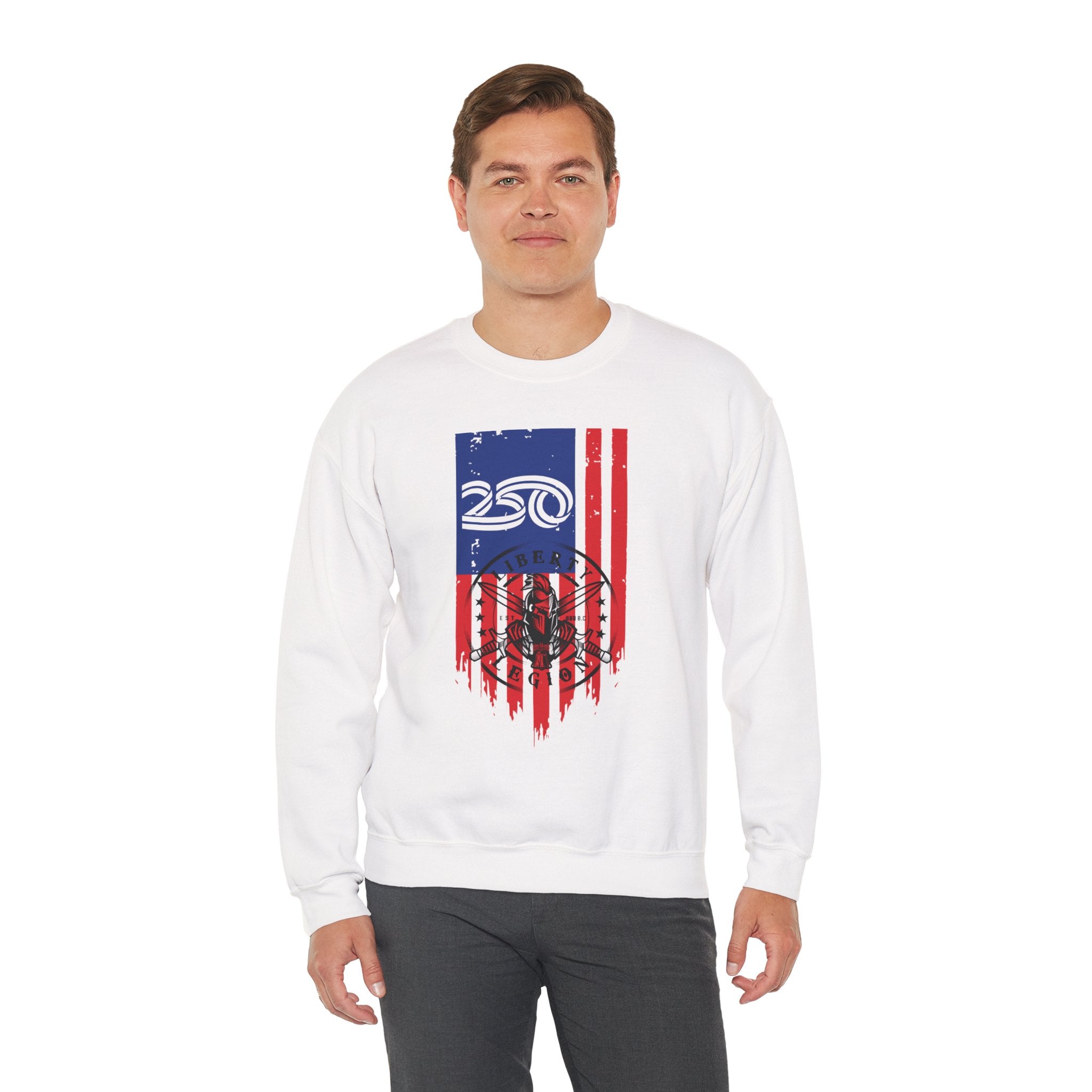 250 Vertical Flag - Crewneck Sweatshirt