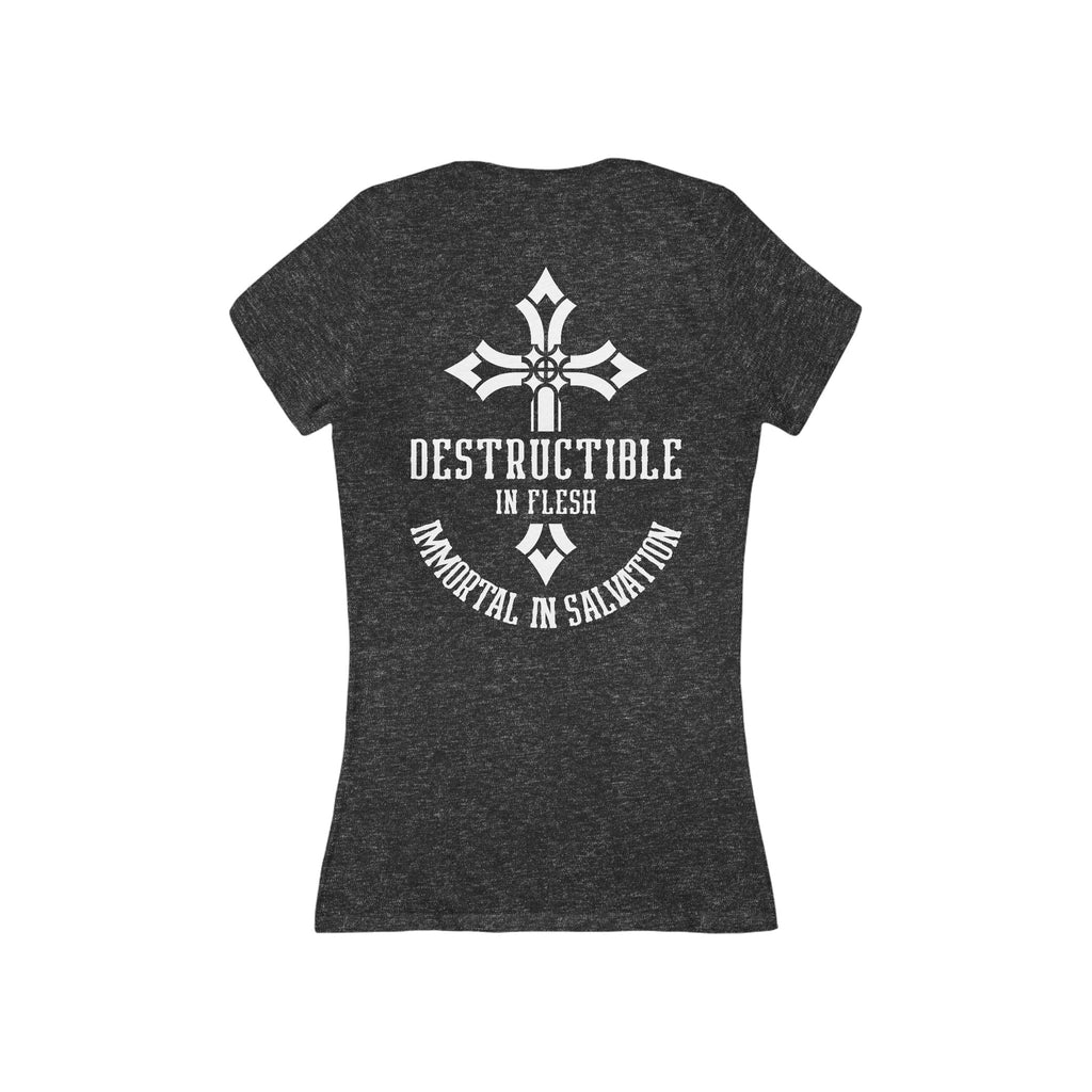 Immortal in Salvation - Women's Deep V-Neck Tee