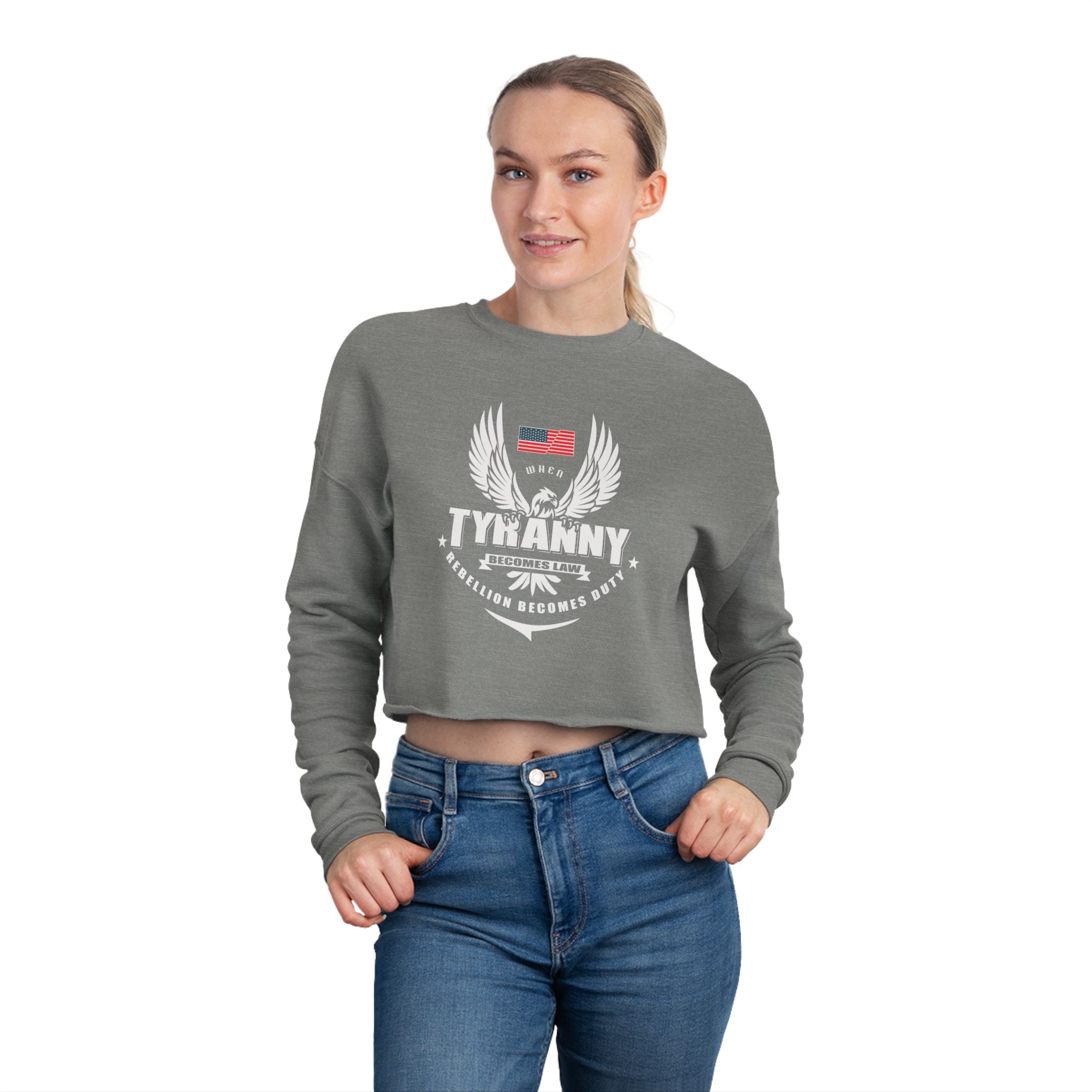 Rebellion Becomes Duty - Women's Crop Sweatshirt