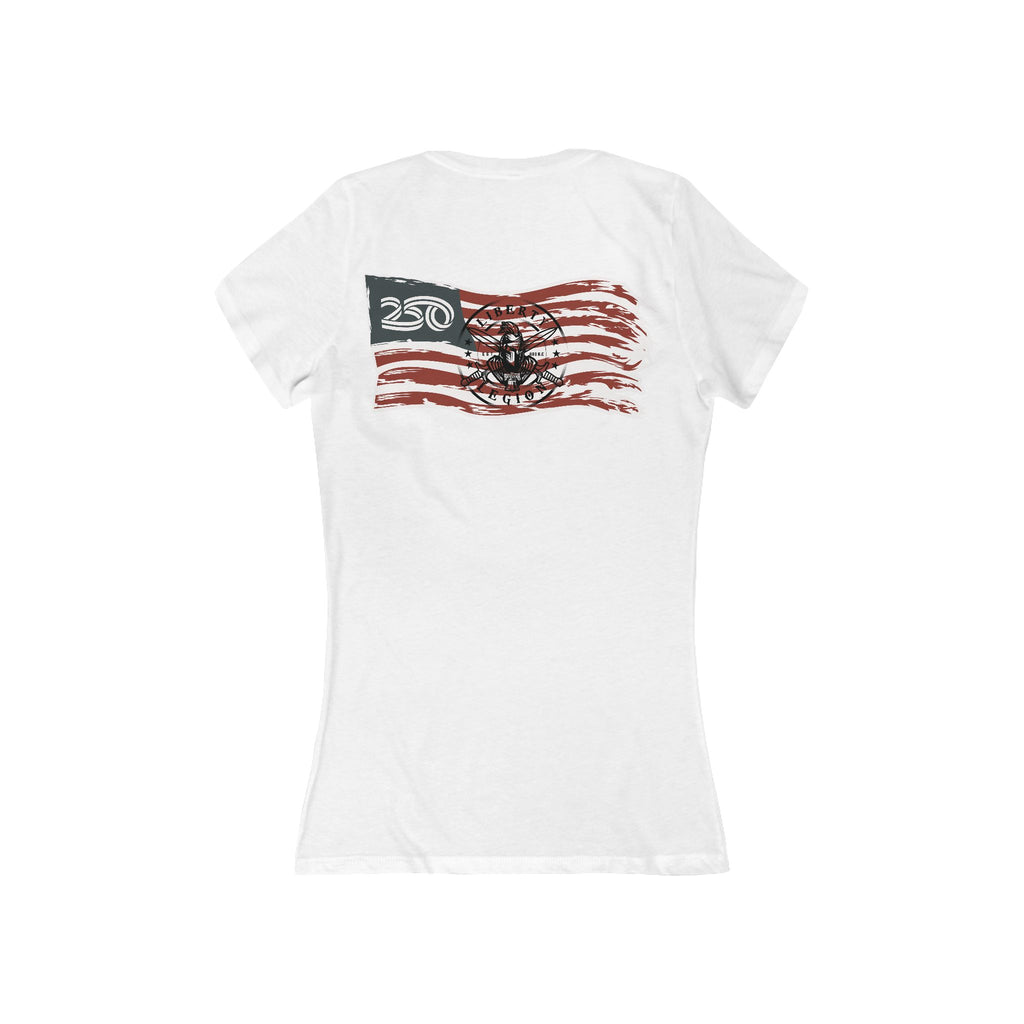 250 Flag - Women's Deep V-Neck Tee