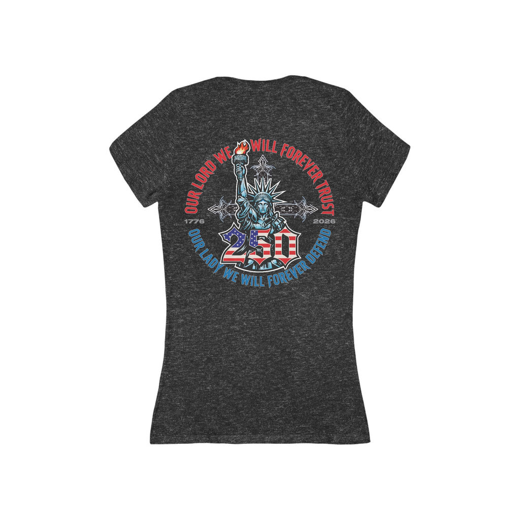 250 Liberty Cross - Women's Deep V-Neck Tee