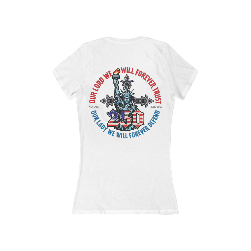 250 Liberty Cross - Women's Deep V-Neck Tee