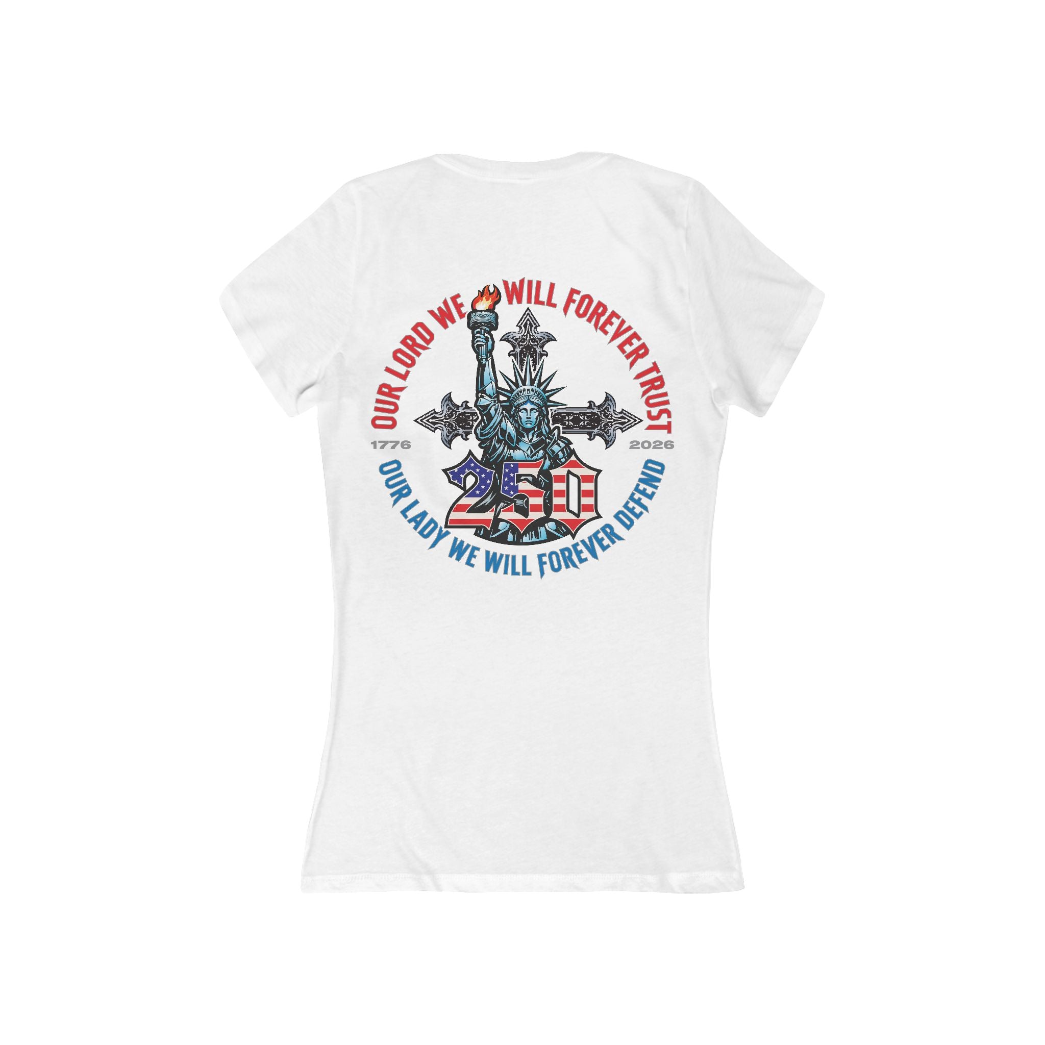 250 Liberty Cross - Women's Deep V-Neck Tee