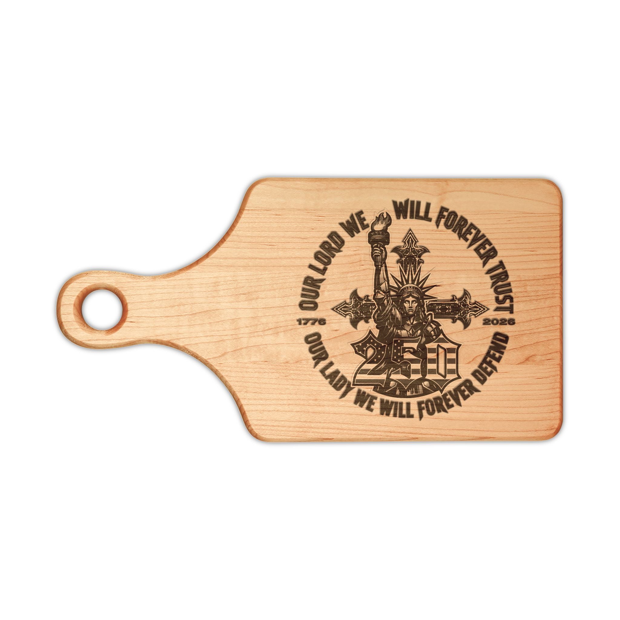 250 Liberty Cross - Wooden Cutting Board
