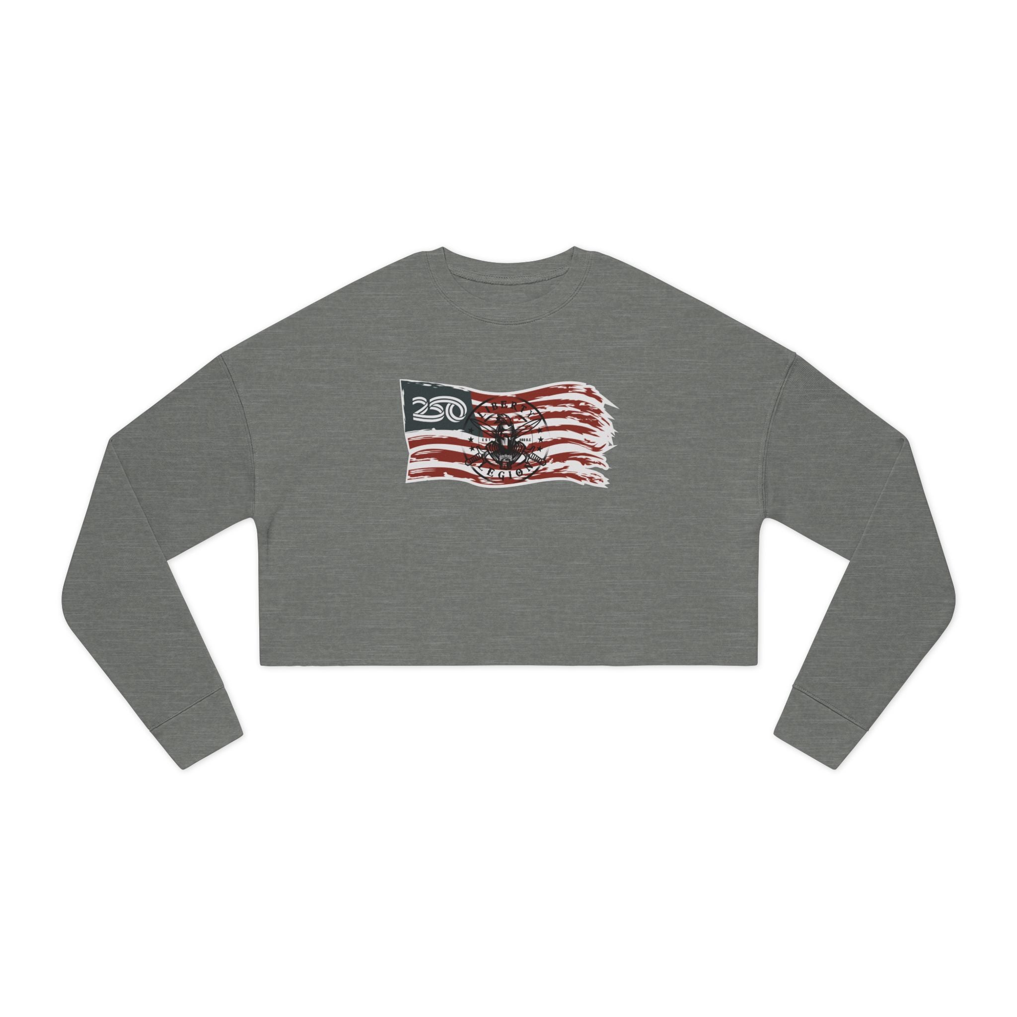 250 Flag - Women's Crop Sweatshirt
