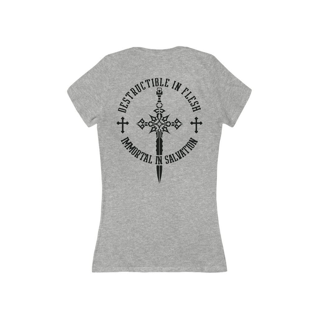 Immortal in Salvation - Women's Deep V-Neck Tee