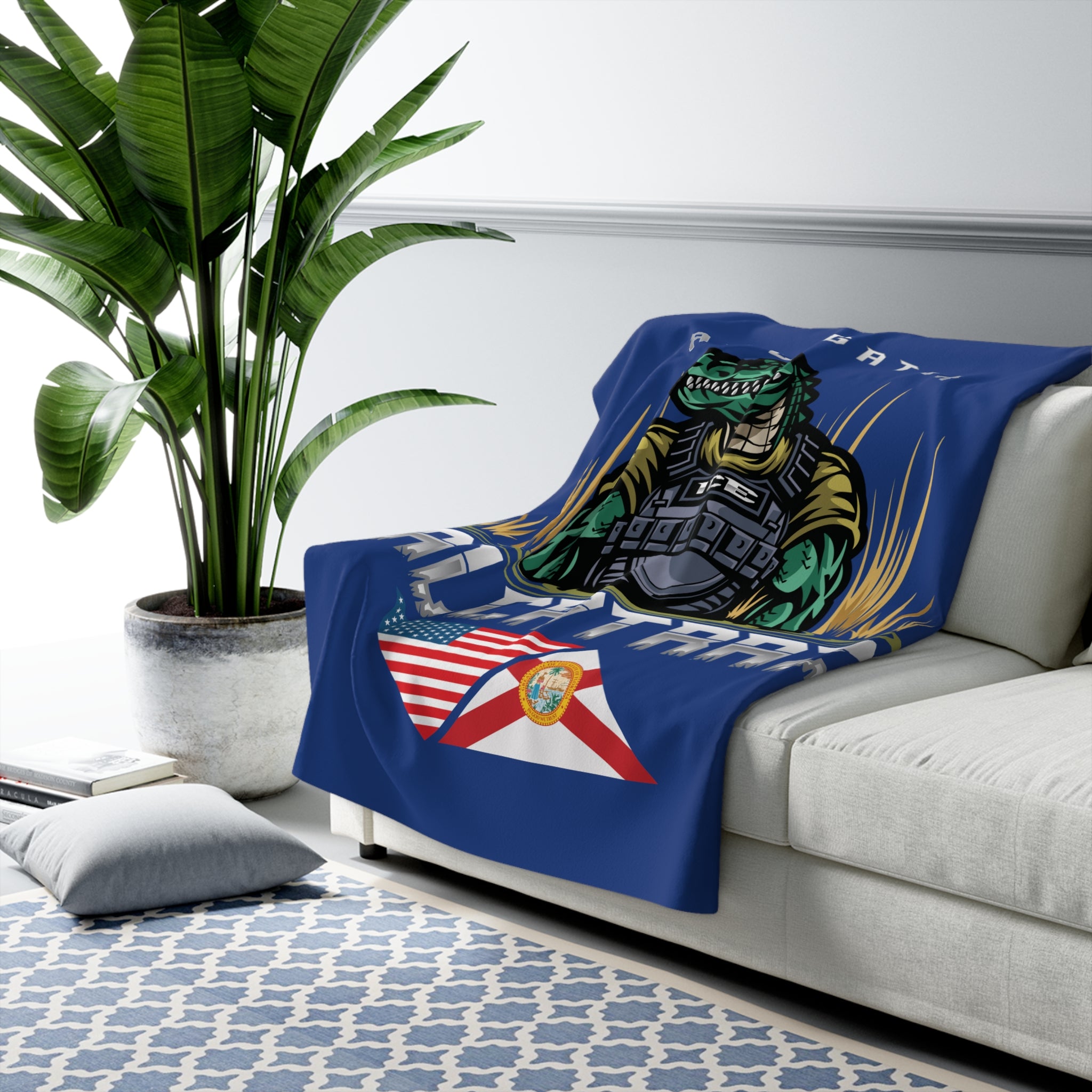 Alligator Alcatraz - Sherpa Fleece Blanket