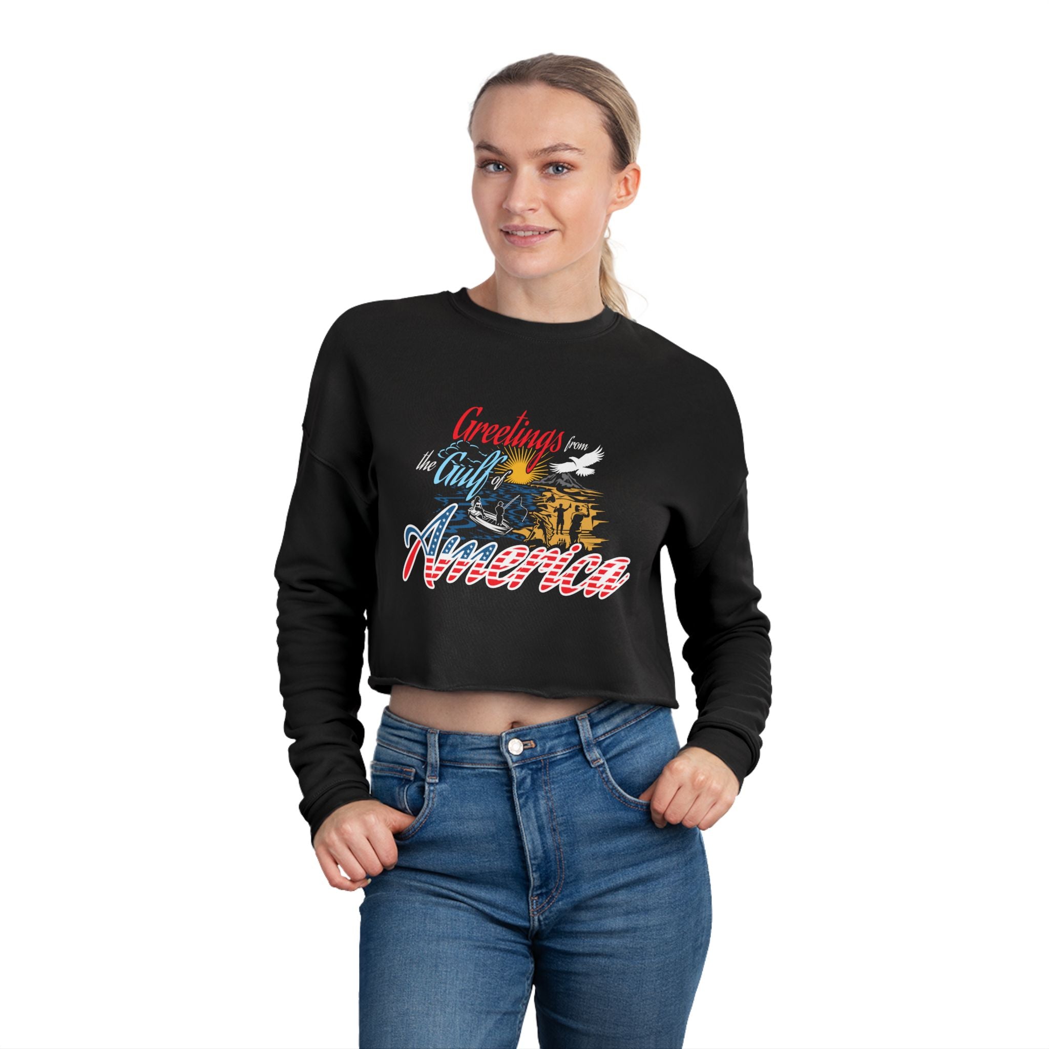 Gulf of America - Women's Crop Sweatshirt