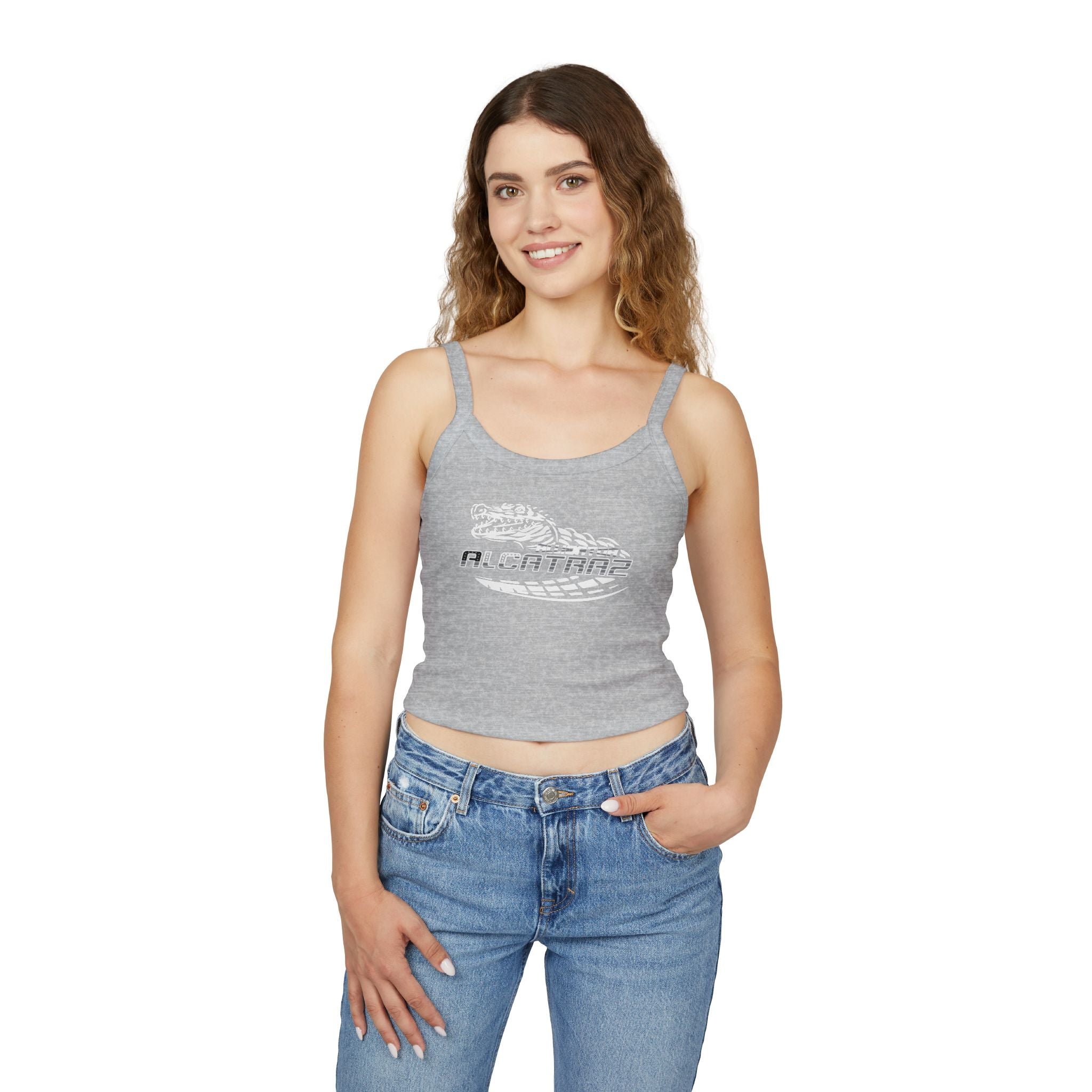 Alligator Alcatraz - Women's Spaghetti Strap Crop Tank