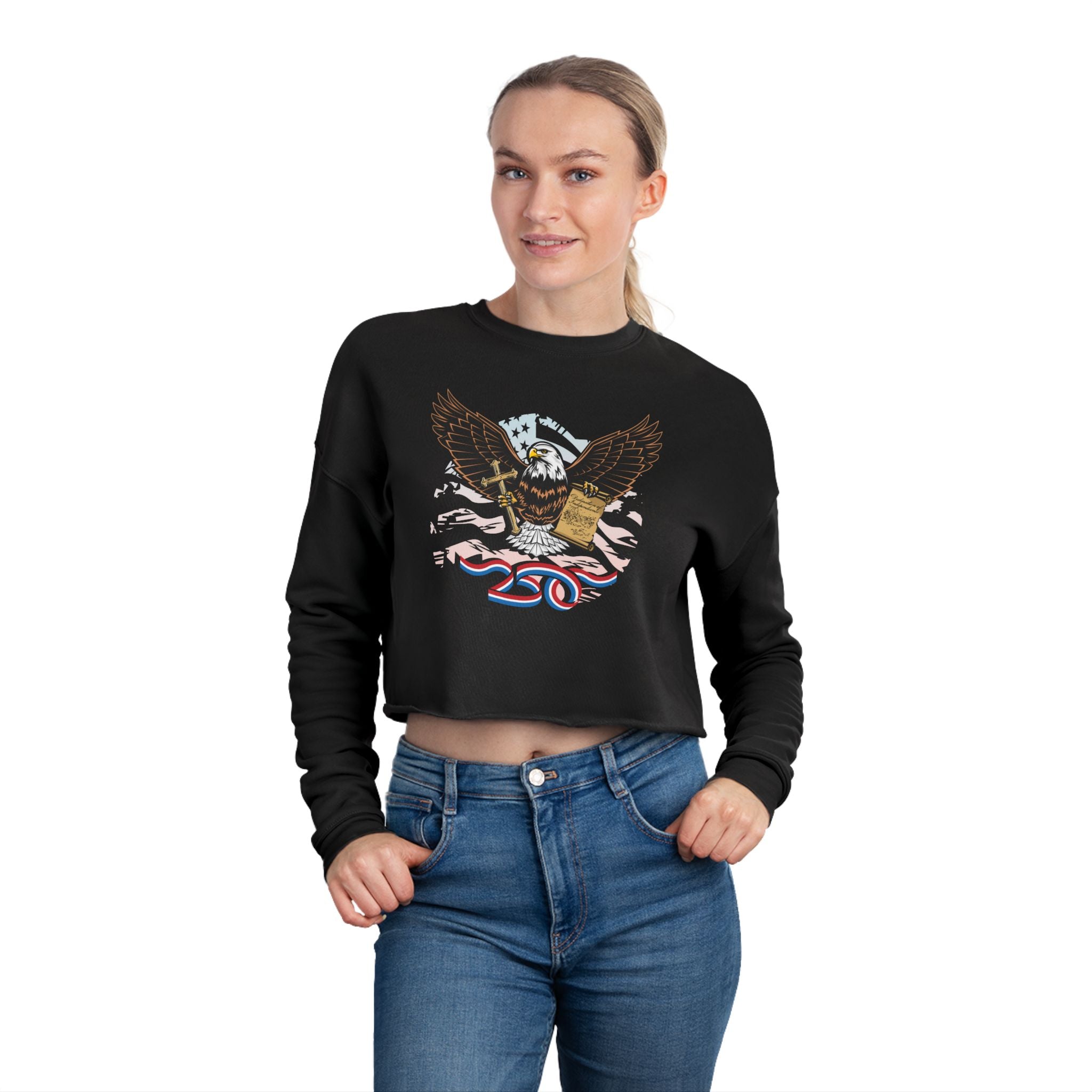 250 Eagle - Women's Crop Sweatshirt