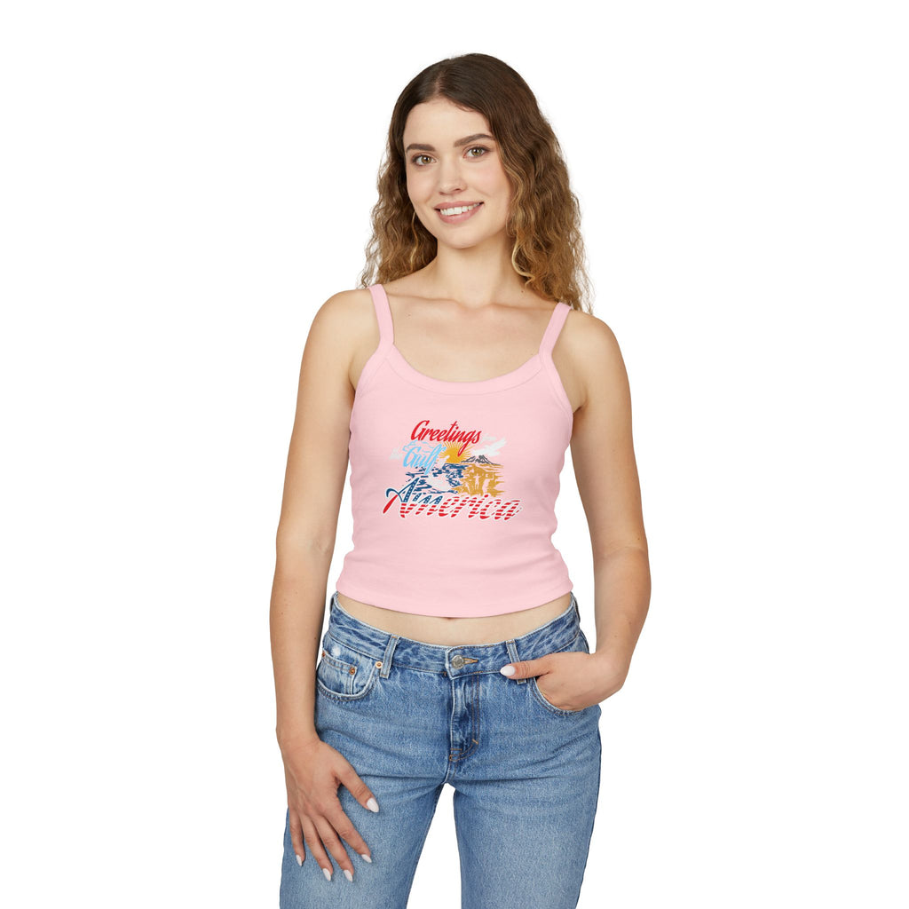 Gulf of America - Women's Spaghetti Strap Crop Tank