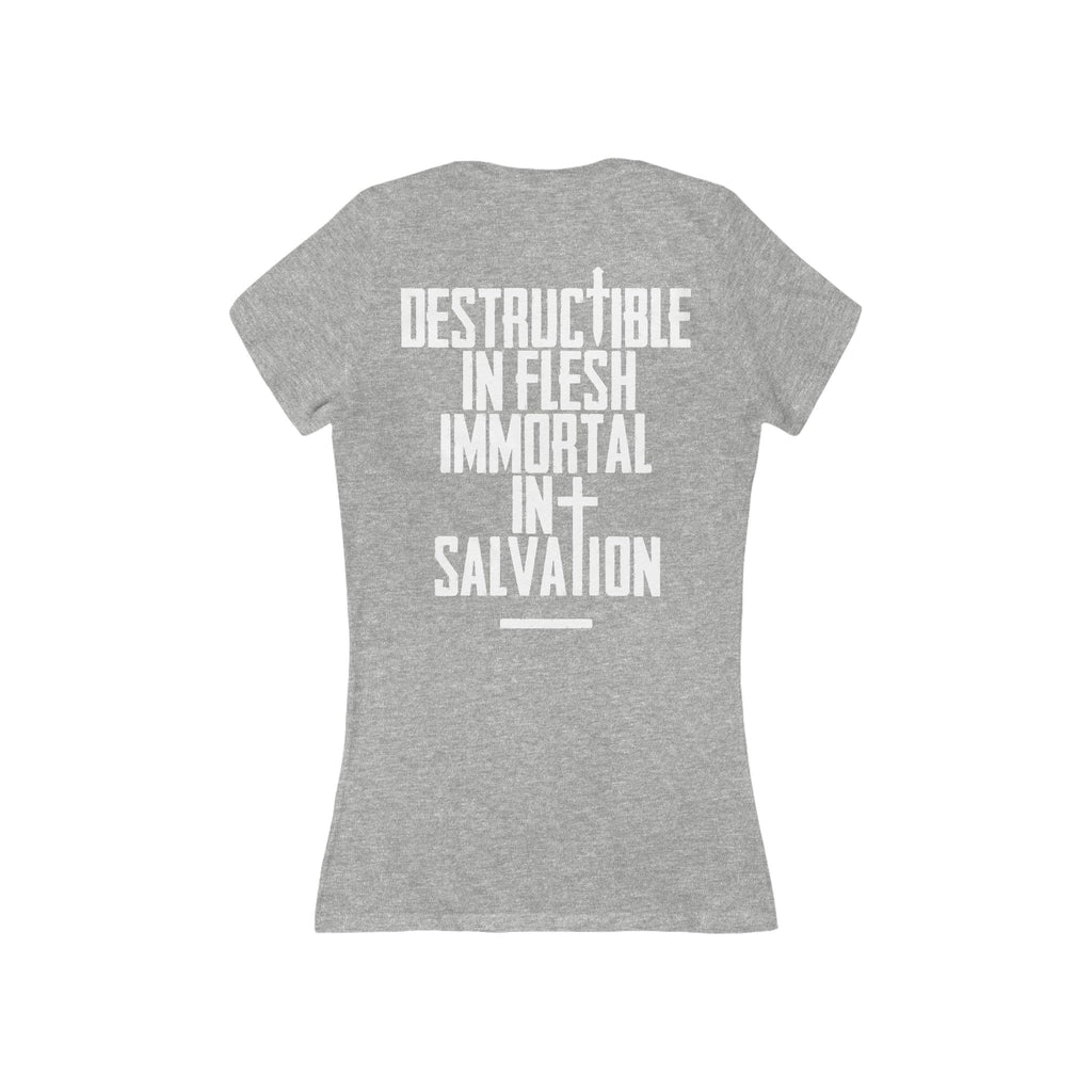 Immortal in Salvation - Women's Deep V-Neck Tee