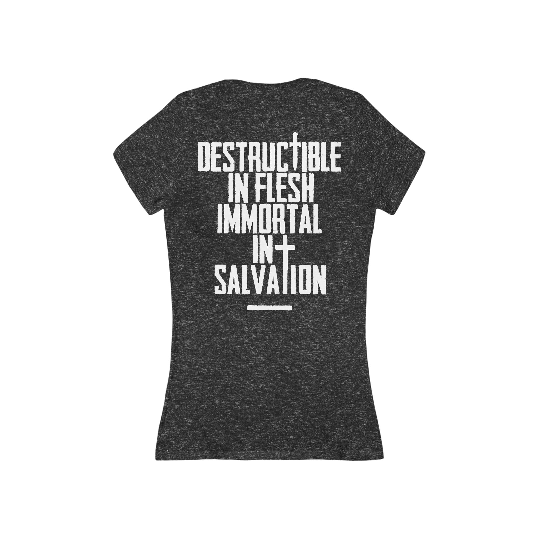 Immortal in Salvation - Women's Deep V-Neck Tee