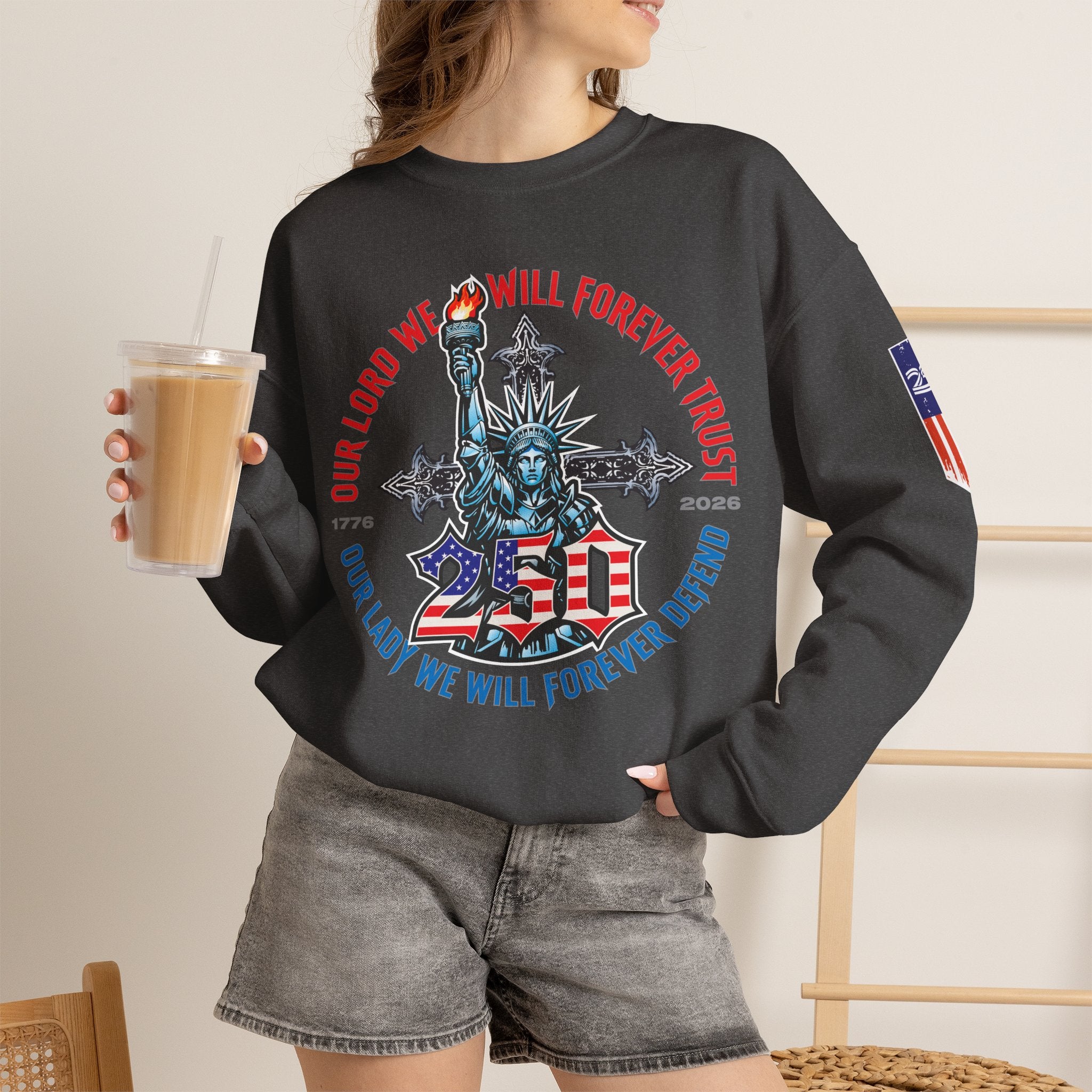 250 Liberty Cross - Crewneck Sweatshirt