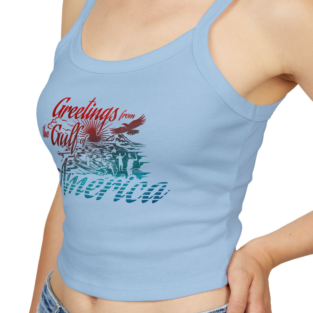 Gulf of America - Women's Spaghetti Strap Crop Tank