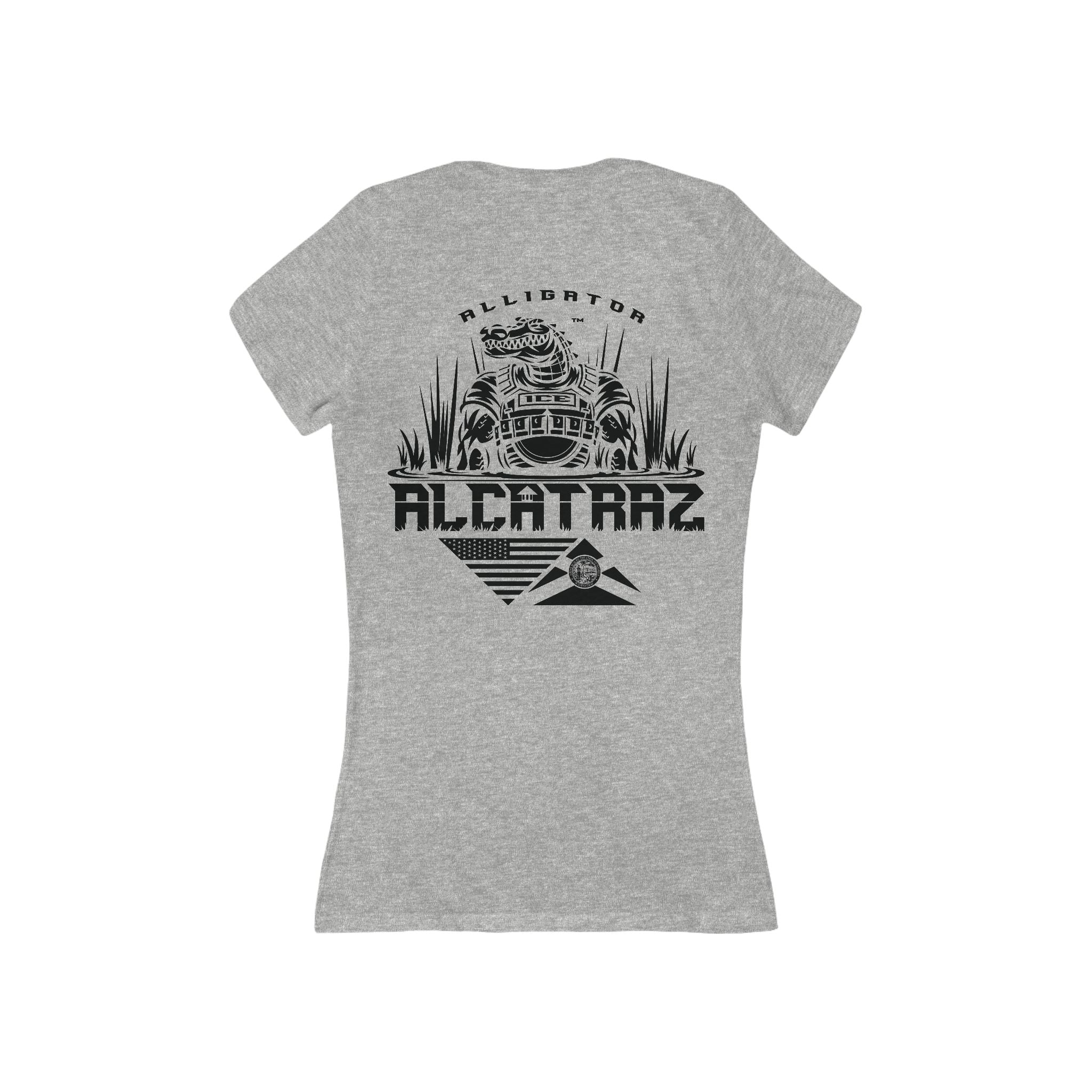 Alligator Alcatraz - Women's Deep V-Neck Tee