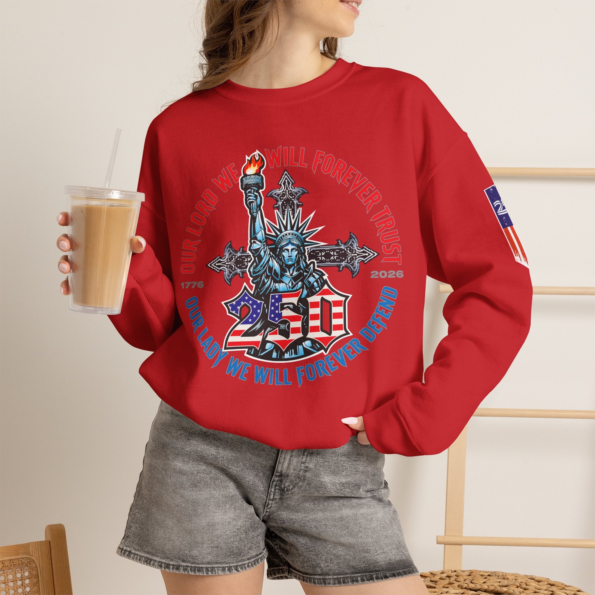 250 Liberty Cross - Crewneck Sweatshirt