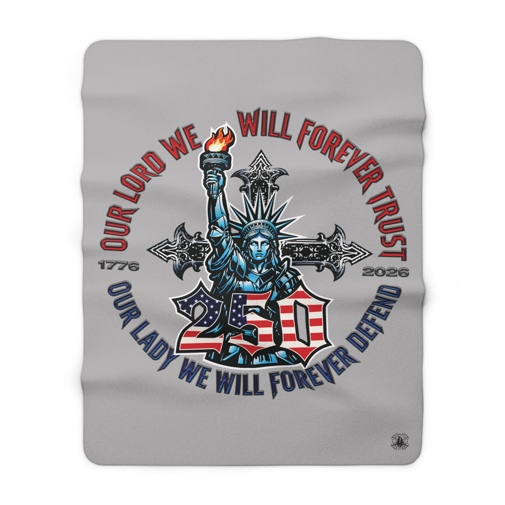 250 Liberty Cross - Sherpa Fleece Blanket