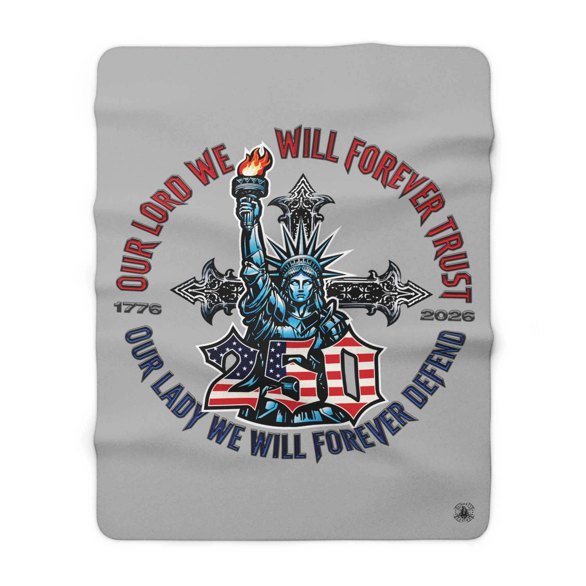250 Liberty Cross - Sherpa Fleece Blanket