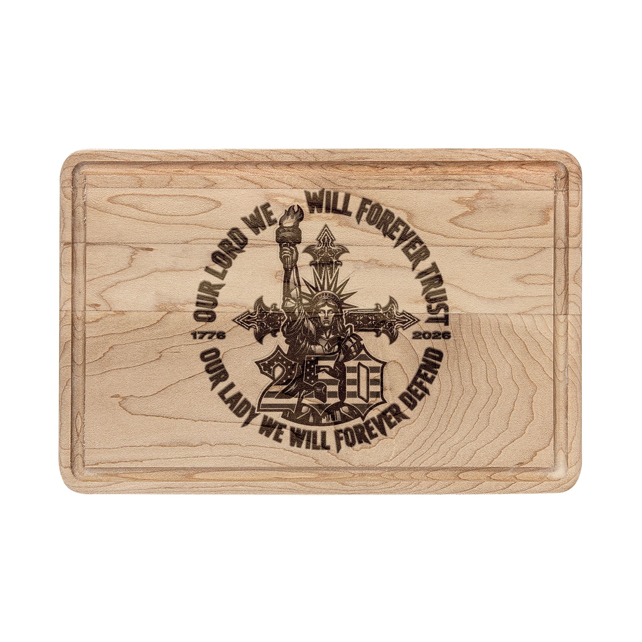 250 Liberty Cross - Wooden Cutting Board