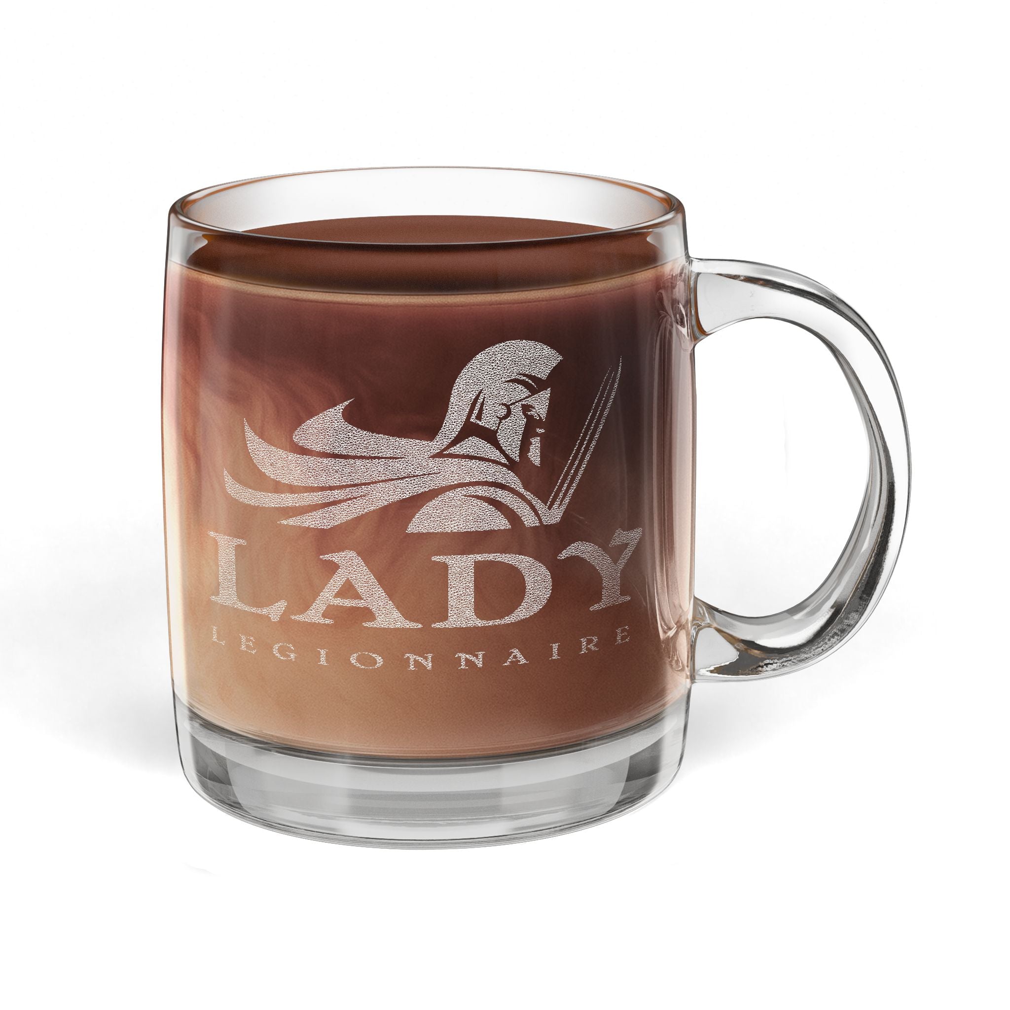 Lady Legionnaire - Glass Coffee Mug