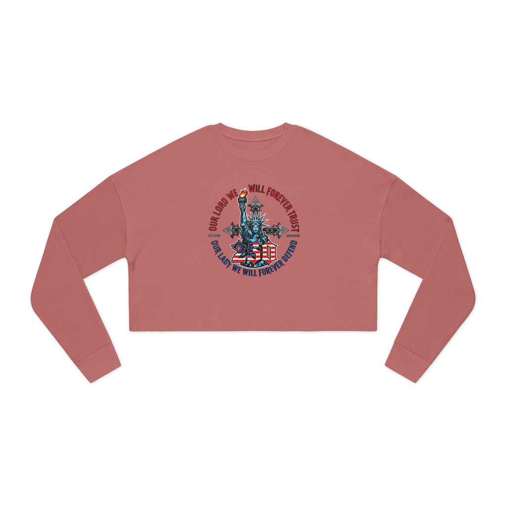 250 Liberty Cross - Women's Crop Sweatshirt