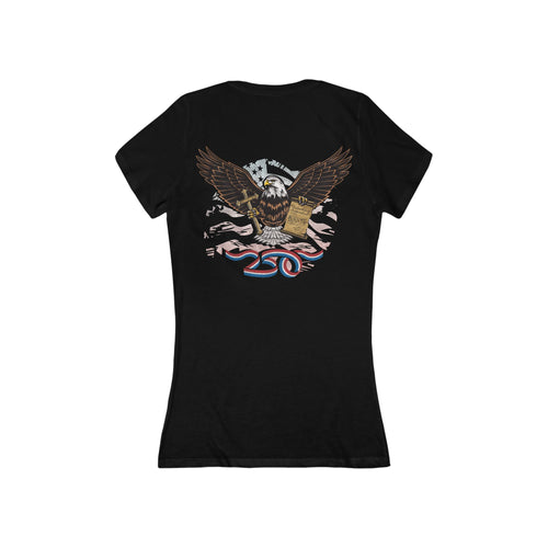 250 Eagle - Women's Deep V-Neck Tee