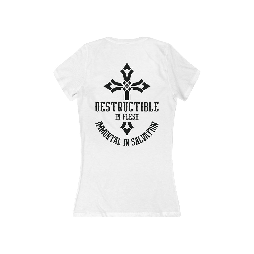 Immortal in Salvation - Women's Deep V-Neck Tee