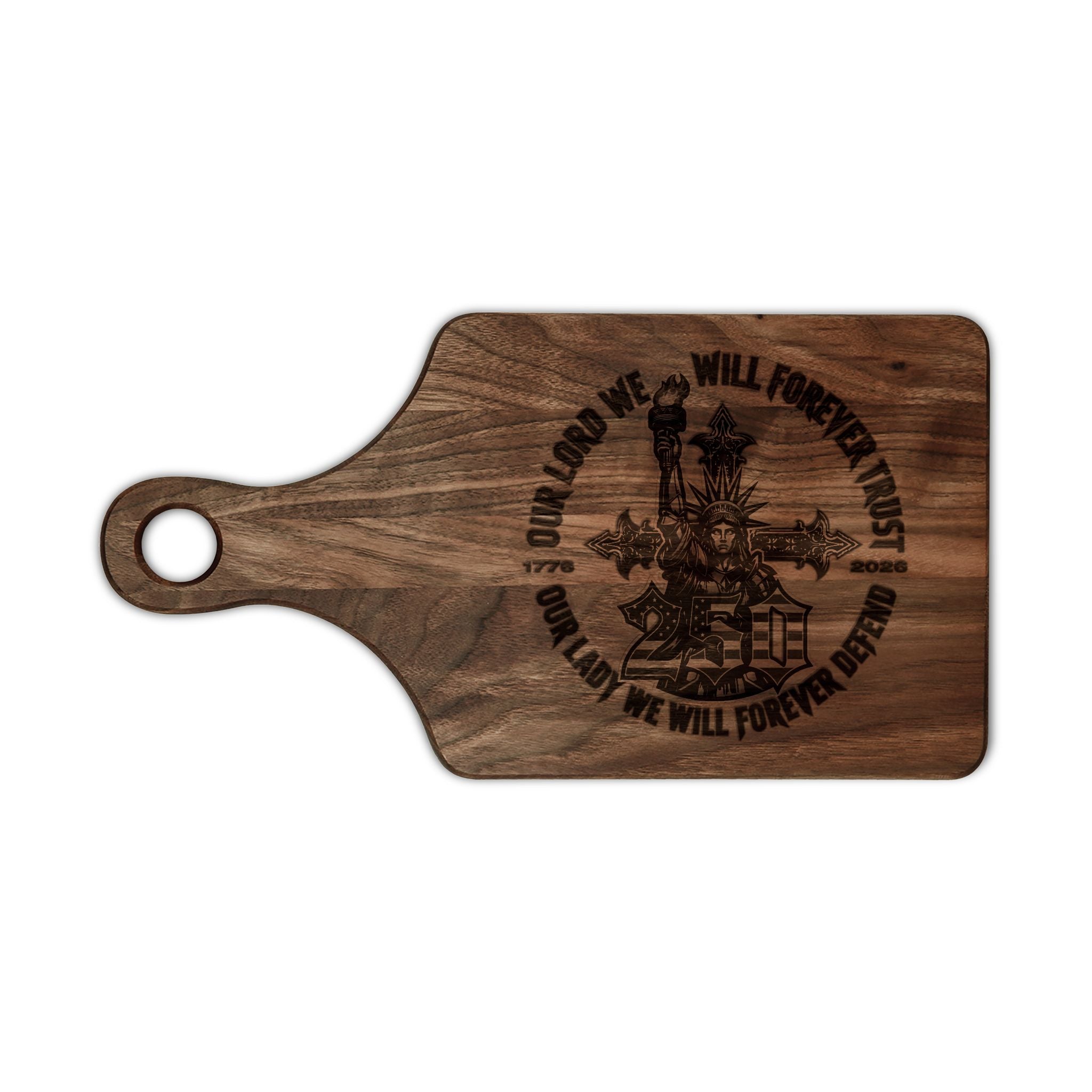 250 Liberty Cross - Wooden Cutting Board