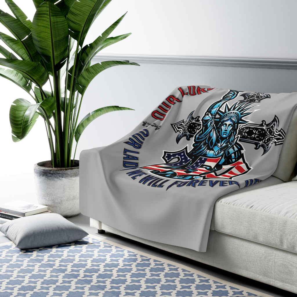 250 Liberty Cross - Sherpa Fleece Blanket