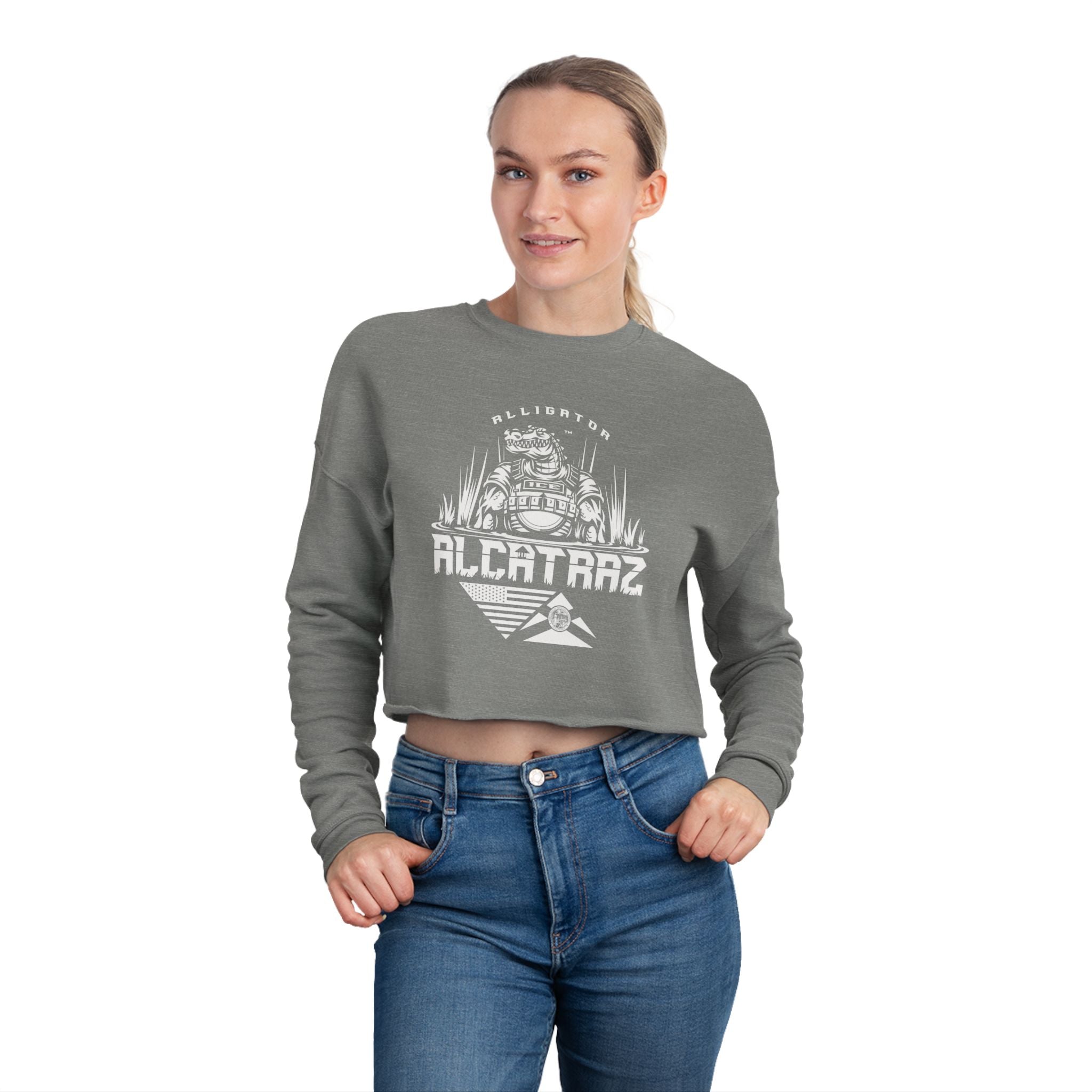 Alligator Alcatraz - Women's Crop Sweatshirt