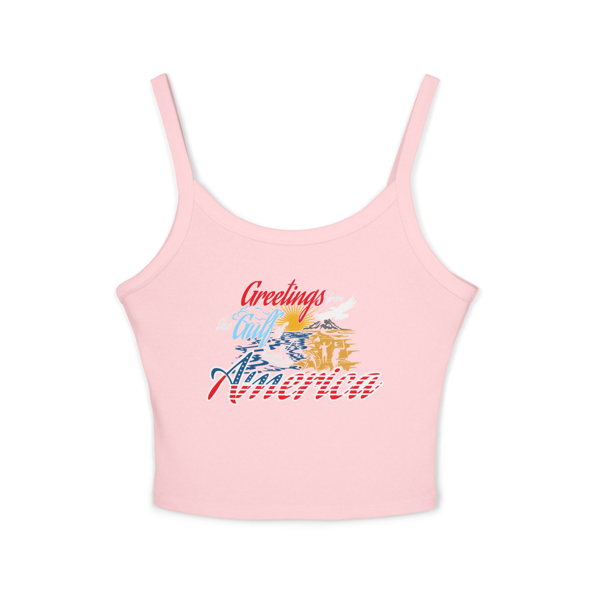 Gulf of America - Women's Spaghetti Strap Crop Tank