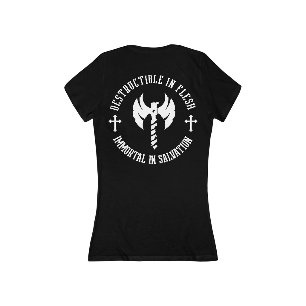 Immortal in Salvation - Women's Deep V-Neck Tee