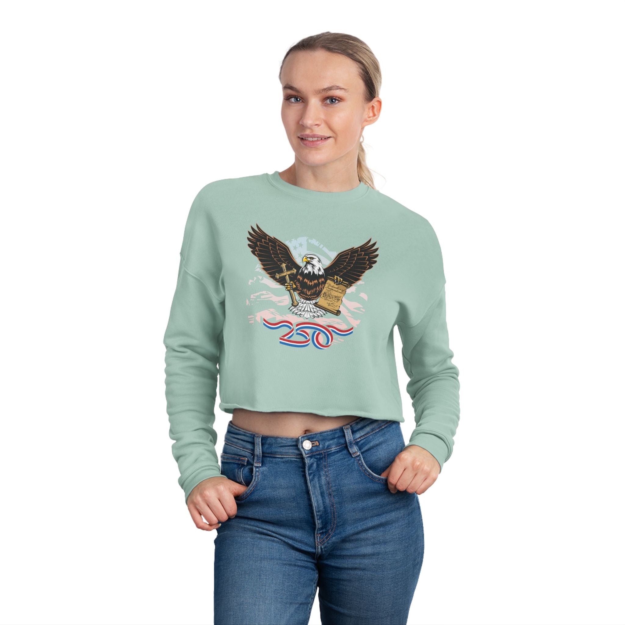 250 Eagle - Women's Crop Sweatshirt